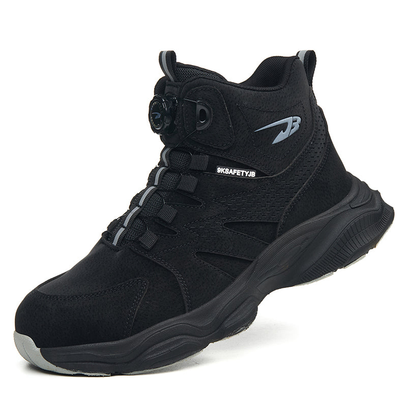 Wildking Herren Sicherheitsstiefel mit Drehverschluss – Stahlkappe & Durchtrittschutz R052