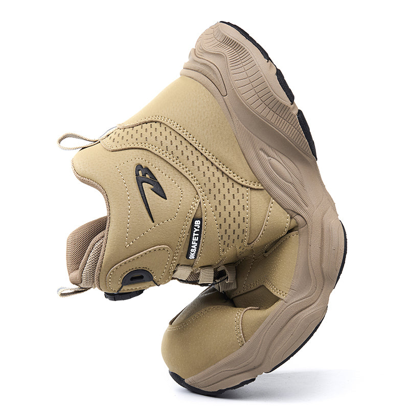 Wildking Herren Sicherheitsstiefel mit Drehverschluss – Stahlkappe & Durchtrittschutz R052