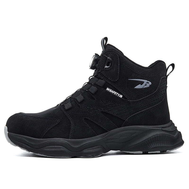 Wildking Herren Sicherheitsstiefel mit Drehverschluss – Stahlkappe & Durchtrittschutz R052