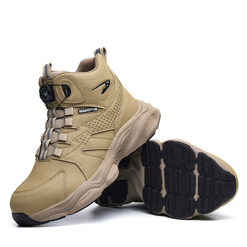 Wildking Herren Sicherheitsstiefel mit Drehverschluss – Stahlkappe & Durchtrittschutz R052