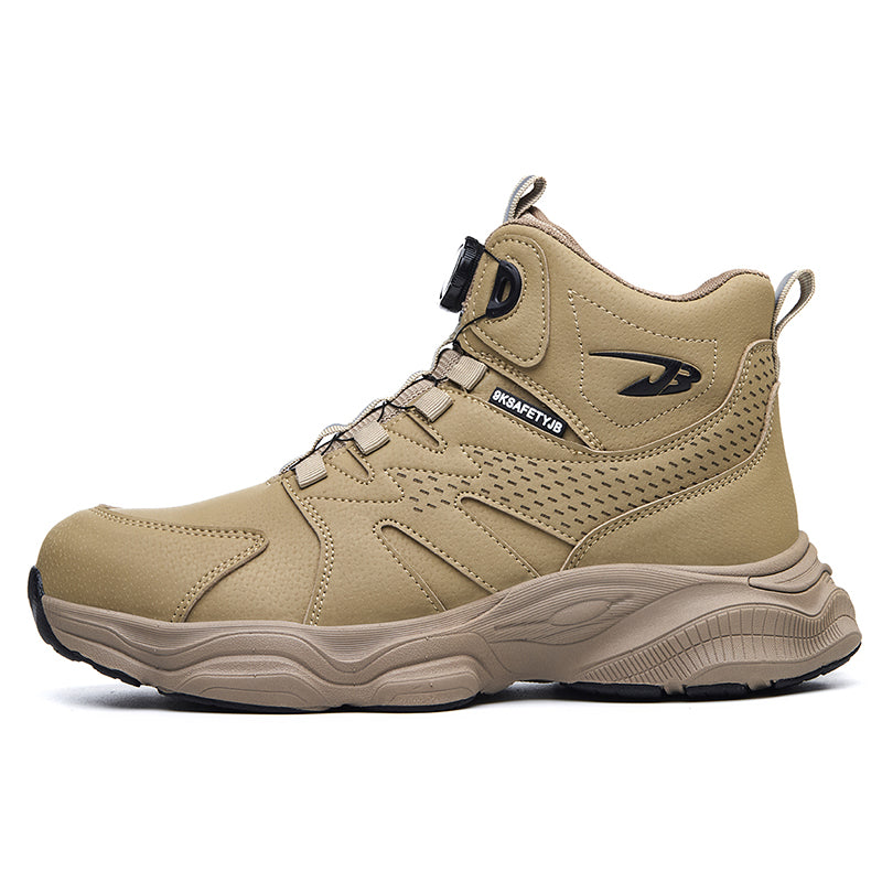 Wildking Herren Sicherheitsstiefel mit Drehverschluss – Stahlkappe & Durchtrittschutz R052