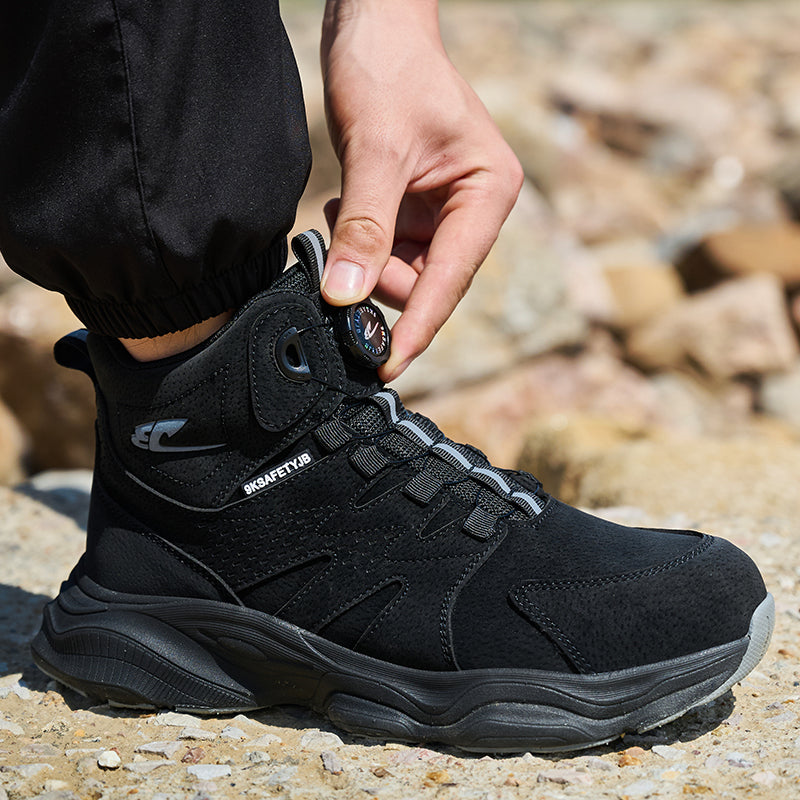 Wildking Herren Sicherheitsstiefel mit Drehverschluss – Stahlkappe & Durchtrittschutz R052