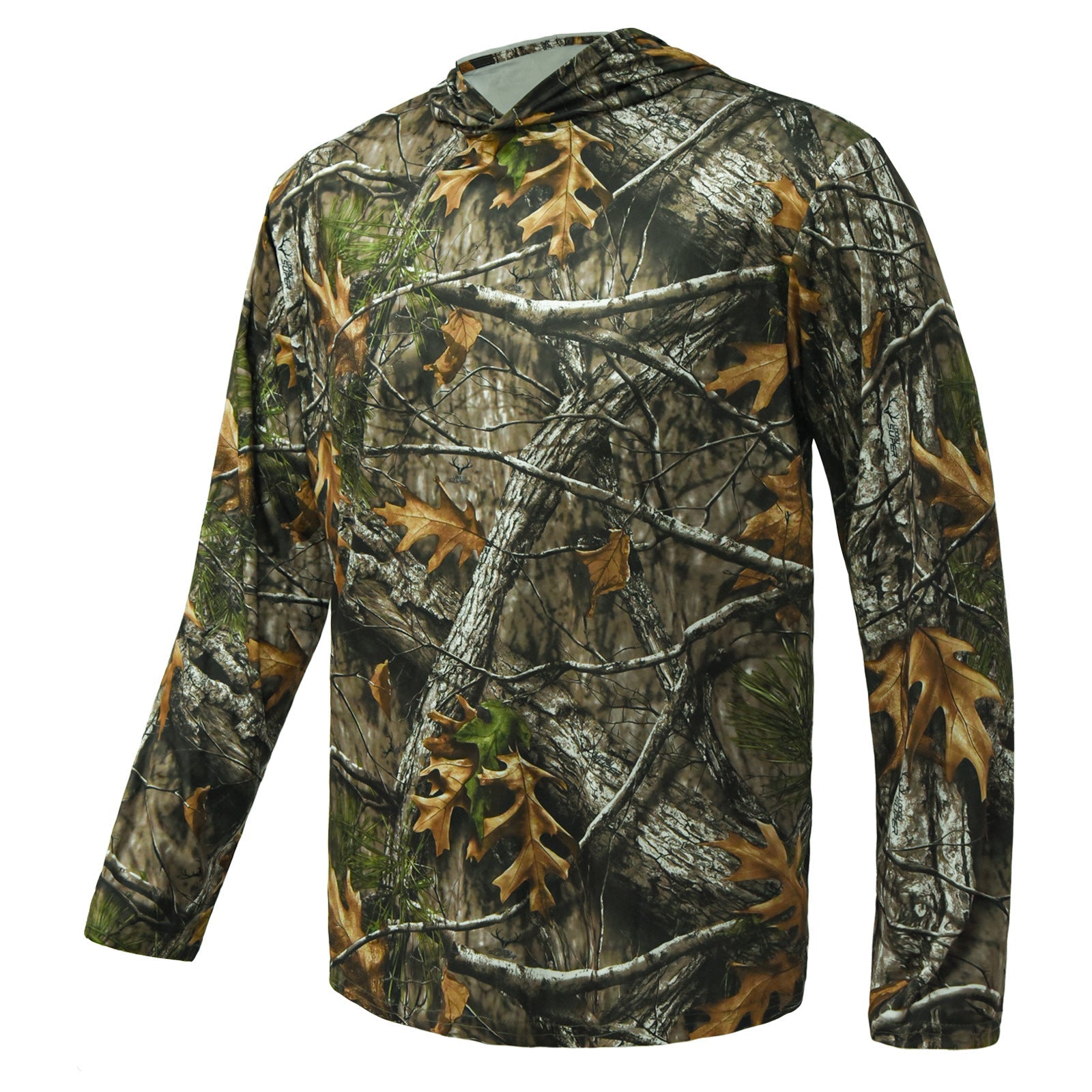Wildking Herren Jagd- & Vogelbeobachtungs-Hoodie – Camouflage, Sonnenschutz & Schnell trocknend
