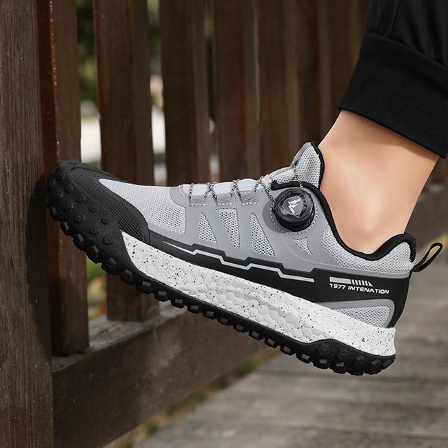 Wildking Herren Sneakers mit Drehverschluss und Elastik-Band D3014