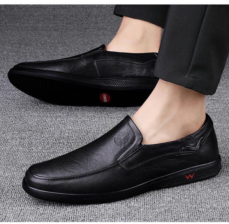 Wildking Herren Leder Business Casual Slip-On Loafers 7.0