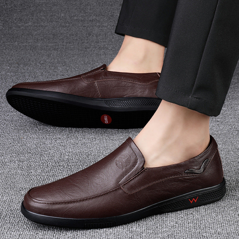 Wildking Herren Leder Business Casual Slip-On Loafers 7.0