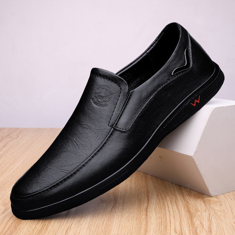 Wildking Herren Leder Business Casual Slip-On Loafers 7.0