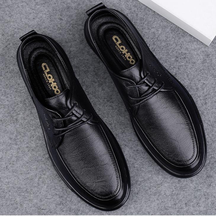 Wildking Herren Leder Business Casual Slip-On Oxford Shoes 7.5