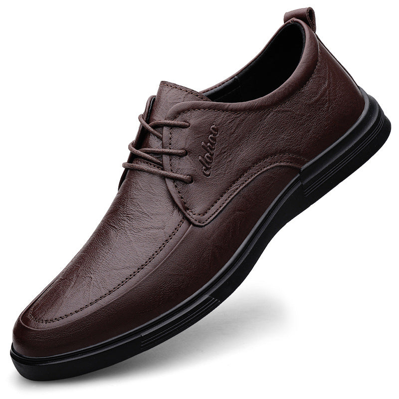Wildking Herren Leder Business Casual Slip-On Oxford Shoes 7.5