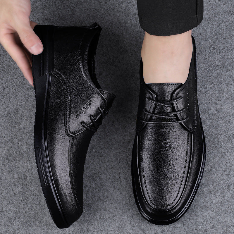Wildking Herren Leder Business Casual Slip-On Oxford Shoes 7.5