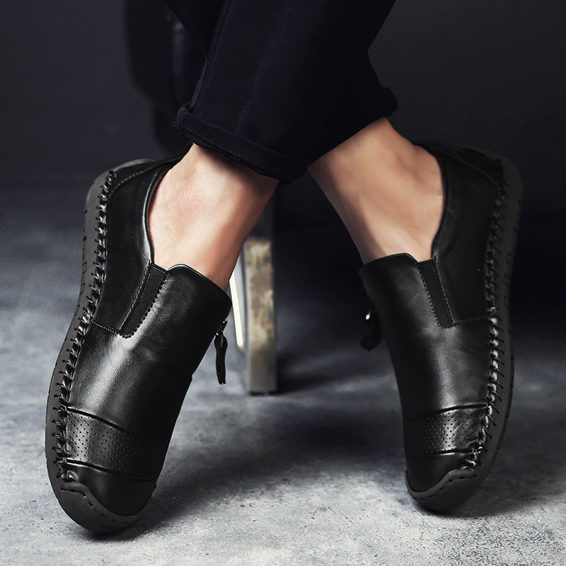 WildKing Herren Leder Loafers B4068 – Rutschfest & Komfortabel
