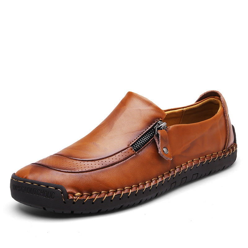 WildKing Herren Leder Loafers B4068 – Rutschfest & Komfortabel