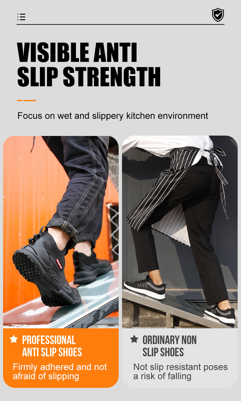 Wildking Herren Kochschuhe – Leichte rutschfeste Arbeitsschuhe für Küche & Gastronomie R053