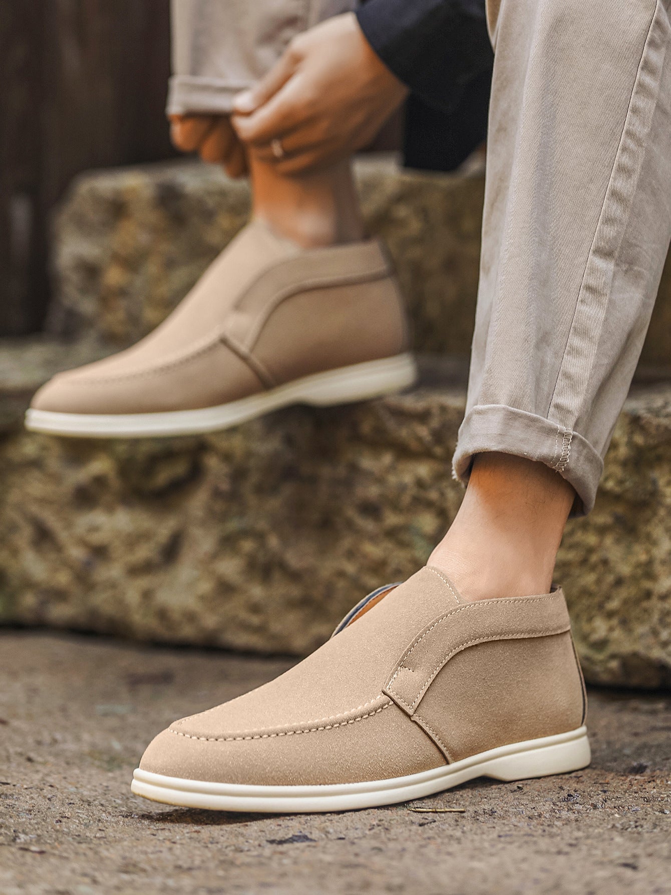 Wildking Herren Mid-Cut Rundtoe Loafers – 6607