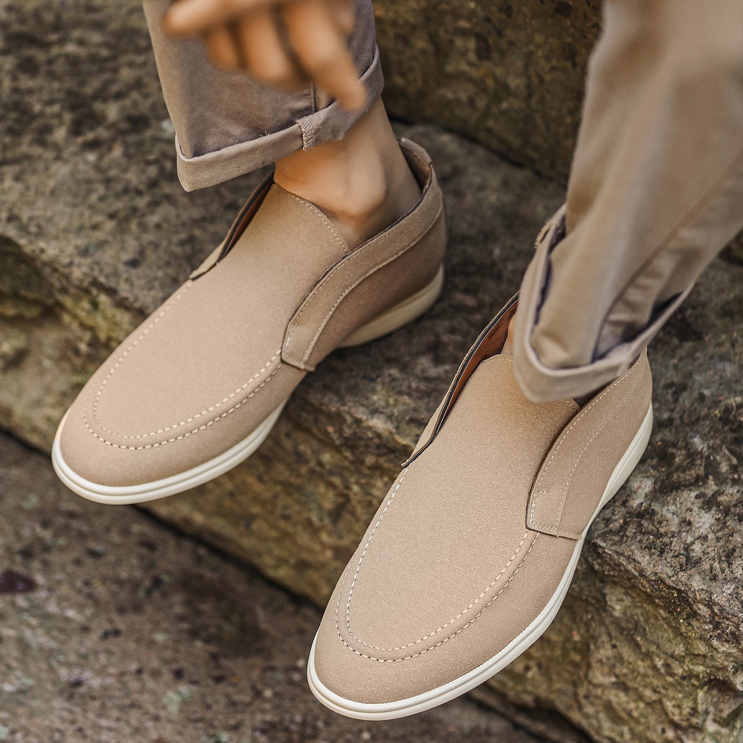 Wildking Herren Mid-Cut Rundtoe Loafers – 6607