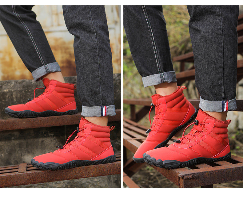 Wildking Herren Mid-Top Gefütterte Barfuß-Schneestiefel A65