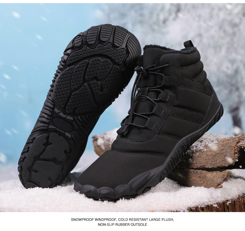 Wildking Herren Mid-Top Gefütterte Barfuß-Schneestiefel A65