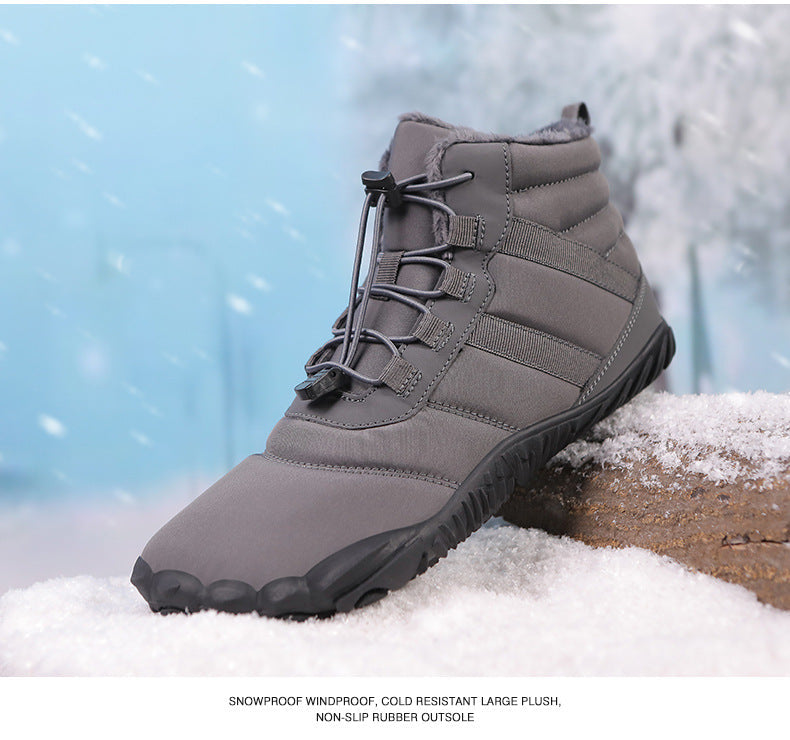 Wildking Herren Mid-Top Gefütterte Barfuß-Schneestiefel A65