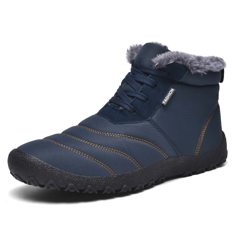 Wildking Herren Mid-Top Barfuß-Schneestiefel – Gefüttert, Warm & Rutschfest C4011