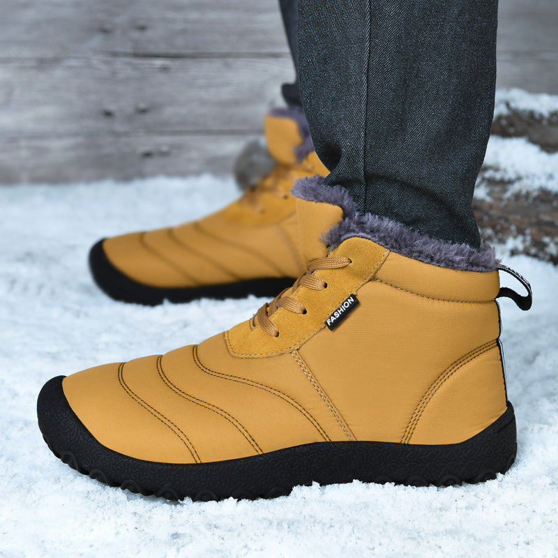 Wildking Herren Mid-Top Barfuß-Schneestiefel – Gefüttert, Warm & Rutschfest C4011