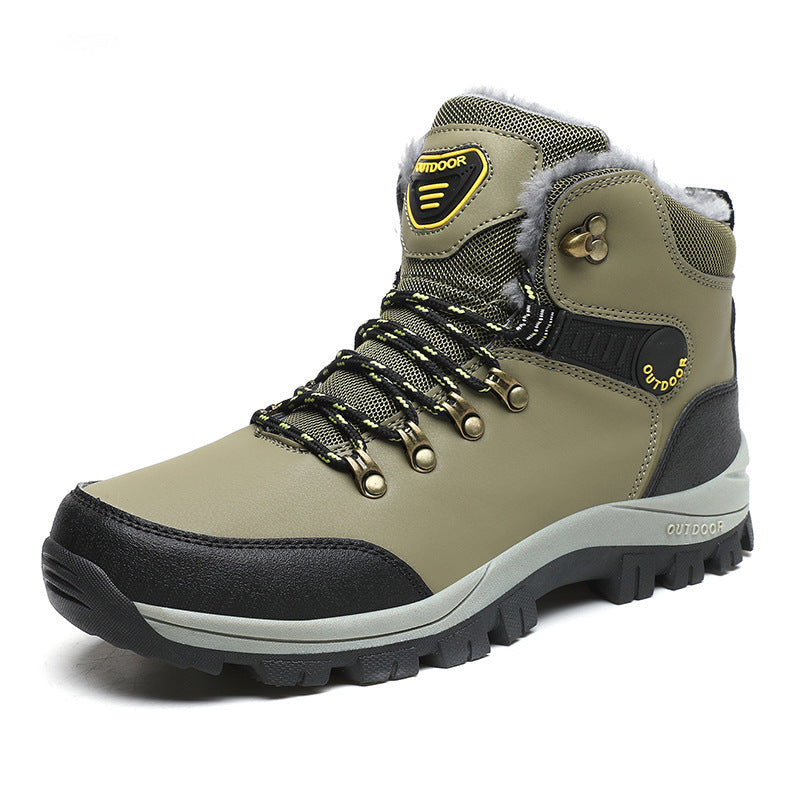 Wildking Herren Mid-Top Gefütterte Wasserdichte Schneestiefel mit Fleece-Futter C4250
