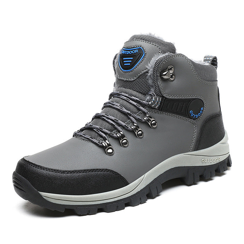 Wildking Herren Mid-Top Gefütterte Wasserdichte Schneestiefel mit Fleece-Futter C4250
