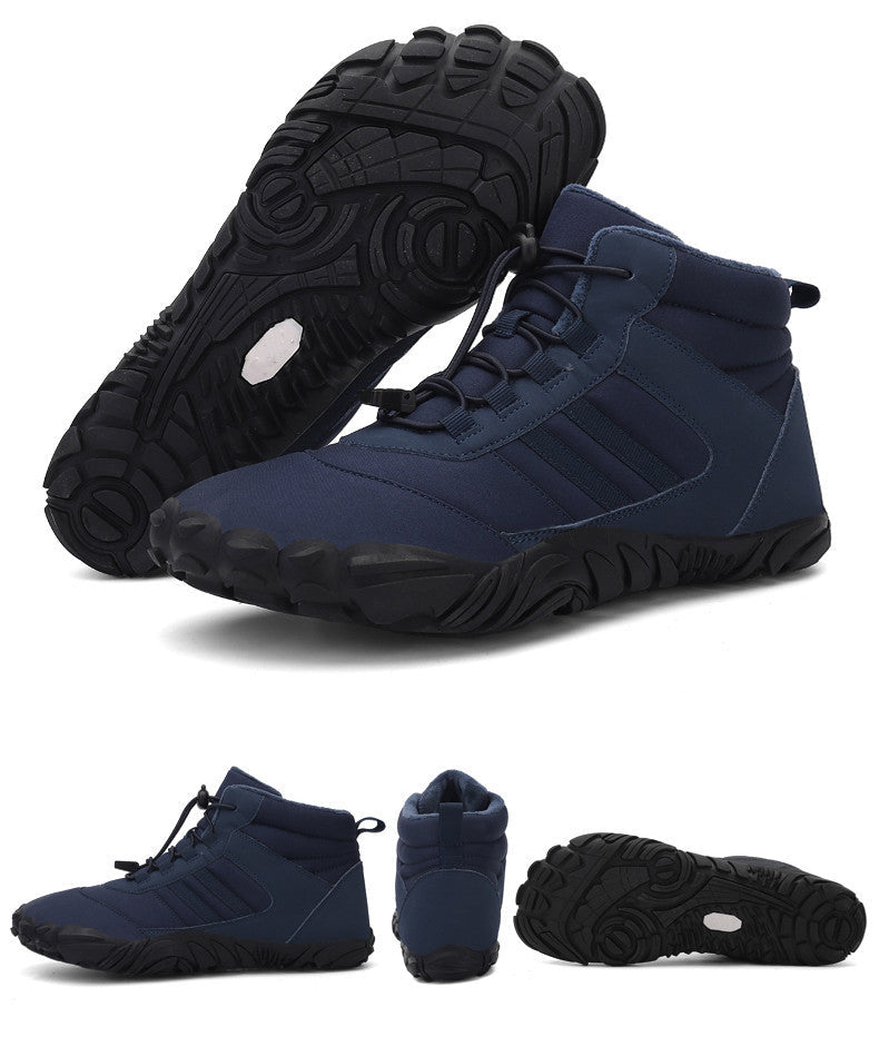 Wildking Herren Mid-Top Gefütterte Rutschfeste Barfuß-Schneestiefel A108