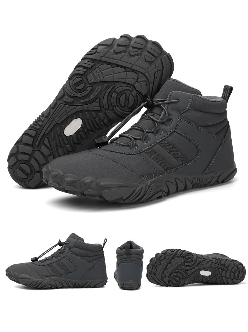 Wildking Herren Mid-Top Gefütterte Rutschfeste Barfuß-Schneestiefel A108