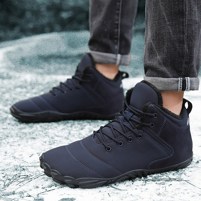 Wildking Herren Mid-Top Gefütterte Rutschfeste Barfuß-Schneestiefel K03