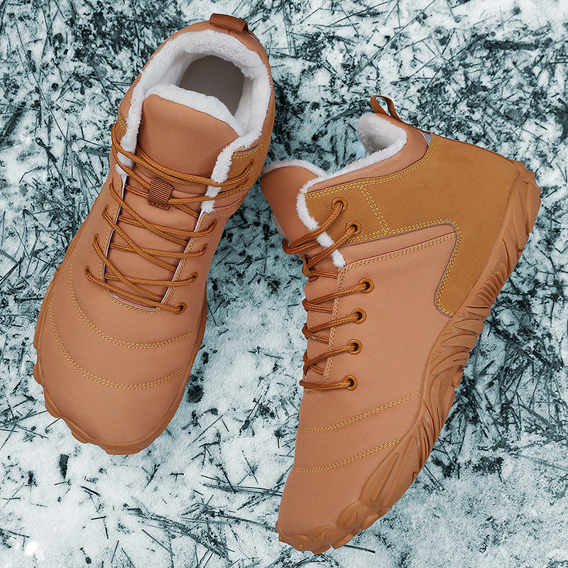 Wildking Herren Mid-Top Gefütterte Rutschfeste Barfuß-Schneestiefel K03