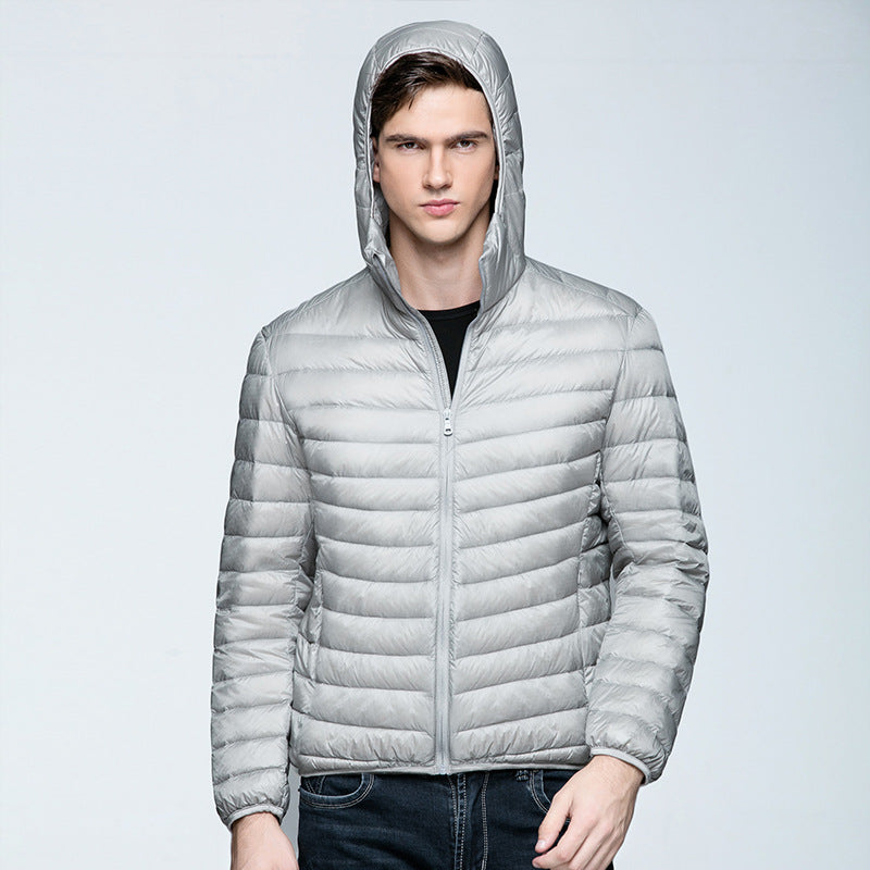 Wildking Herren Gepolsterte Steppjacke mit Kapuze – Leichte Winter-Pufferjacke Q3021
