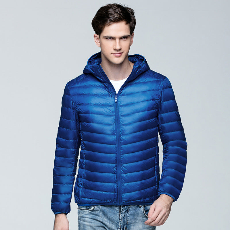 Wildking Herren Gepolsterte Steppjacke mit Kapuze – Leichte Winter-Pufferjacke Q3021