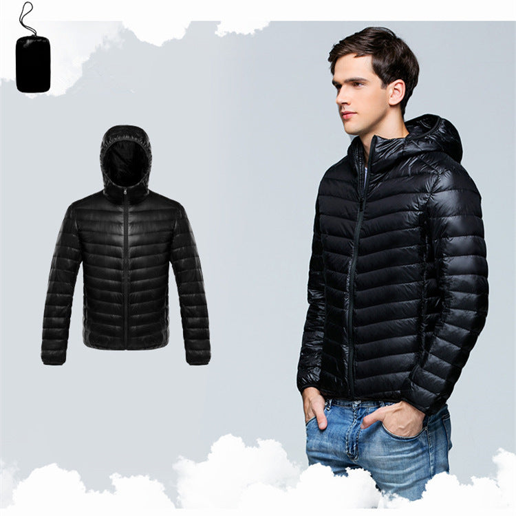 Wildking Herren Gepolsterte Steppjacke mit Kapuze – Leichte Winter-Pufferjacke Q3021