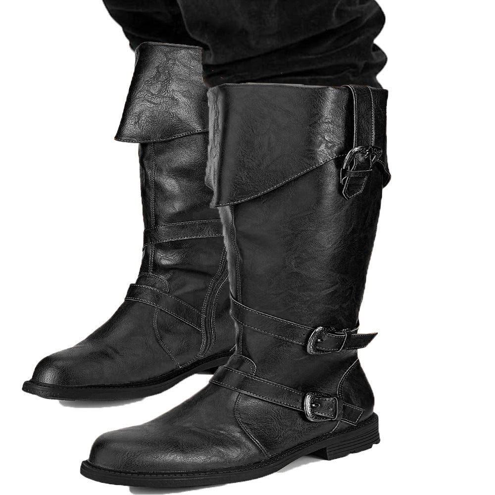 Wildking Herren Retro Mittelalter Renaissance Halloween Aufführungsschuhe B1034