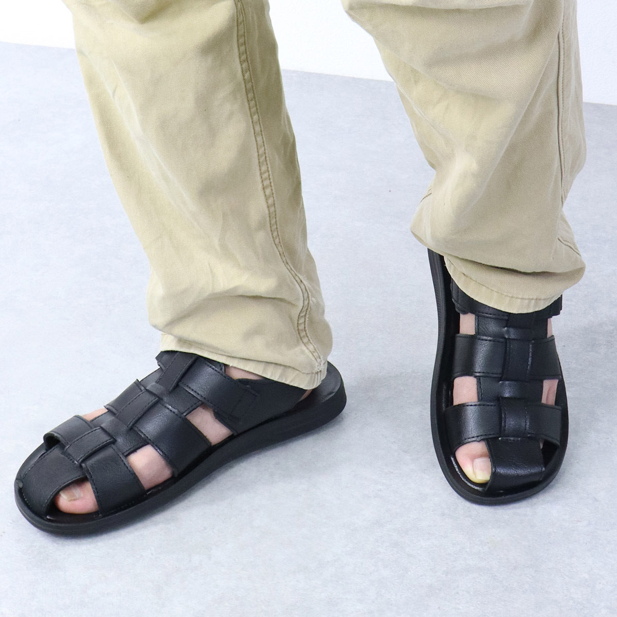 Wildking Herren Römisch inspirierte Sandalen mit weicher Sohle und atmungsaktivem Design 2410