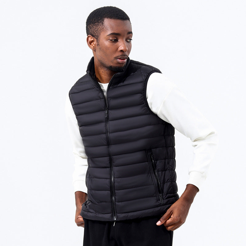 Wildking Herren Slim Fit Thermoweste mit Stehkragen Q3018