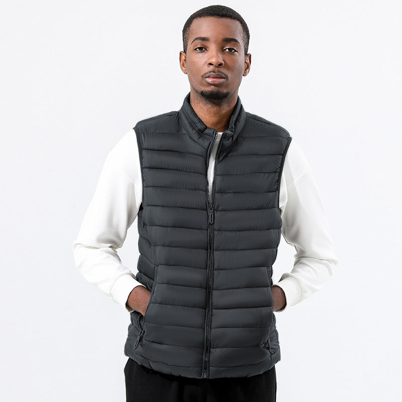 Wildking Herren Slim Fit Thermoweste mit Stehkragen Q3018