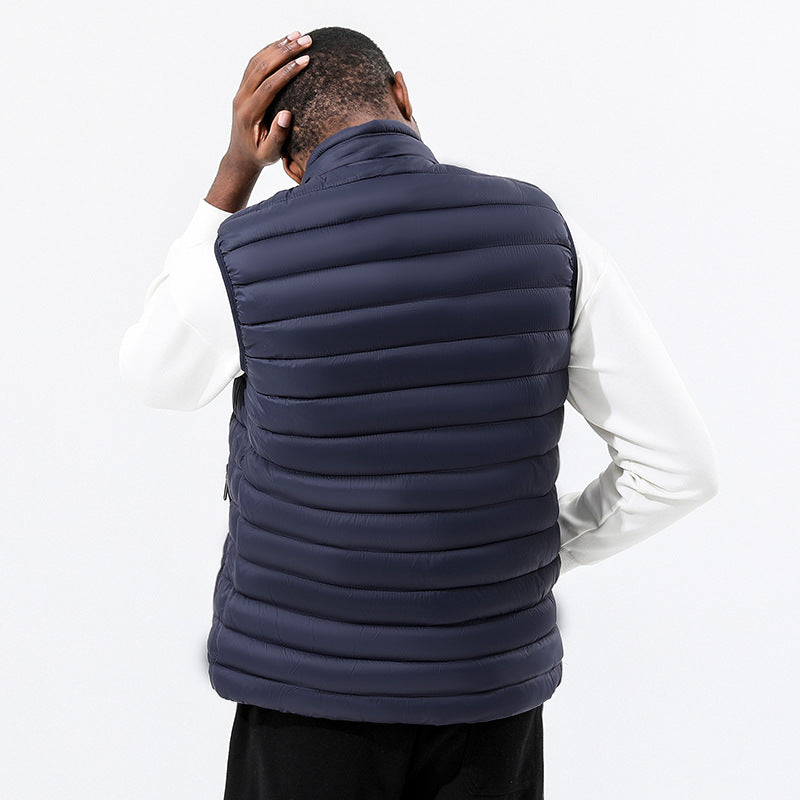 Wildking Herren Slim Fit Thermoweste mit Stehkragen Q3018