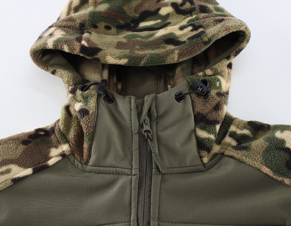 WildKing Herren Thermo-Fleecejacke mit Stauraum – Camouflage, Warm und Atmungsaktiv Q4537