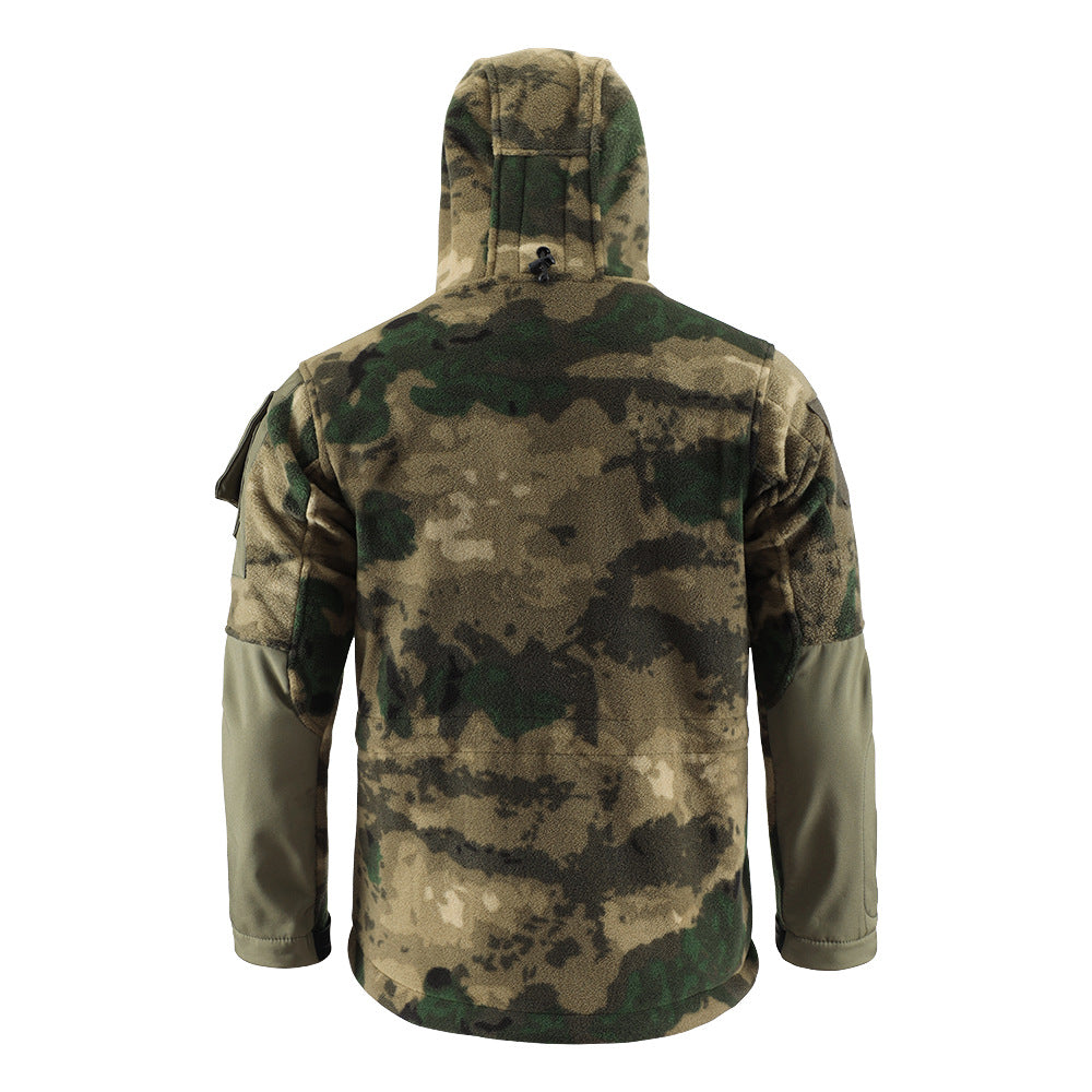 WildKing Herren Thermo-Fleecejacke mit Stauraum – Camouflage, Warm und Atmungsaktiv Q4537