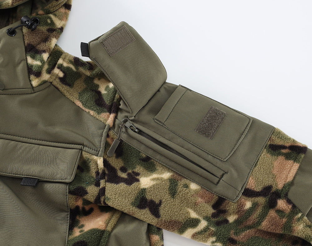 WildKing Herren Thermo-Fleecejacke mit Stauraum – Camouflage, Warm und Atmungsaktiv Q4537