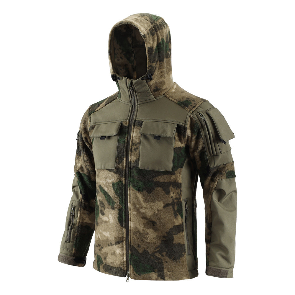 WildKing Herren Thermo-Fleecejacke mit Stauraum – Camouflage, Warm und Atmungsaktiv Q4537