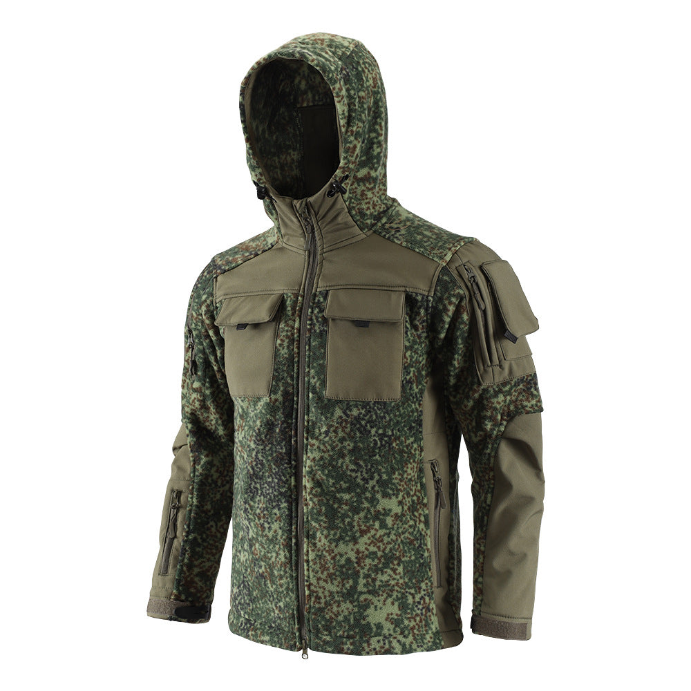 WildKing Herren Thermo-Fleecejacke mit Stauraum – Camouflage, Warm und Atmungsaktiv Q4537