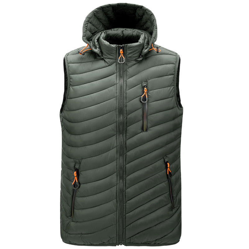 Wildking Herren Ultraleichte Thermo-Daunenweste Q3016