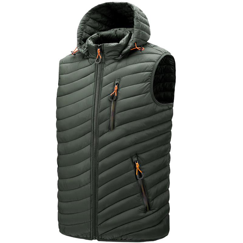 Wildking Herren Ultraleichte Thermo-Daunenweste Q3016