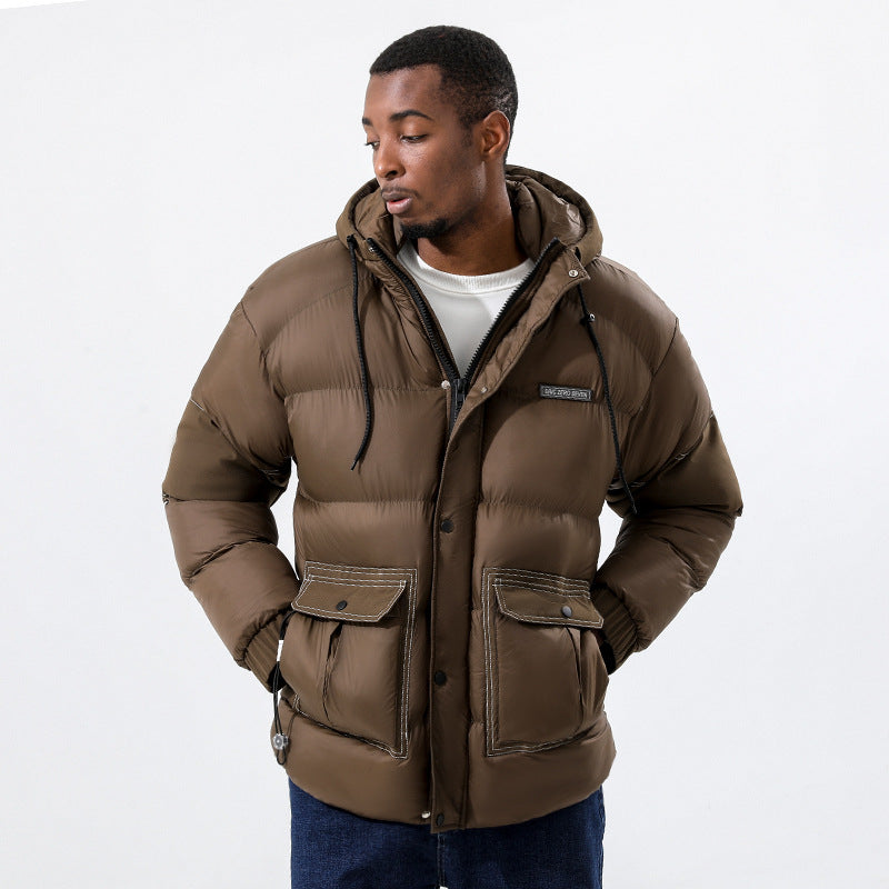 Wildking Herren Samtjacke mit Verdickung und Mehreren Taschen Q3017