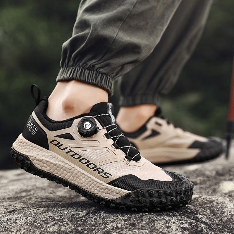 Wildking Herren Wasserdichte Wanderschuhe mit Automatik-Schnalle – Mid-Cut Modell A5001