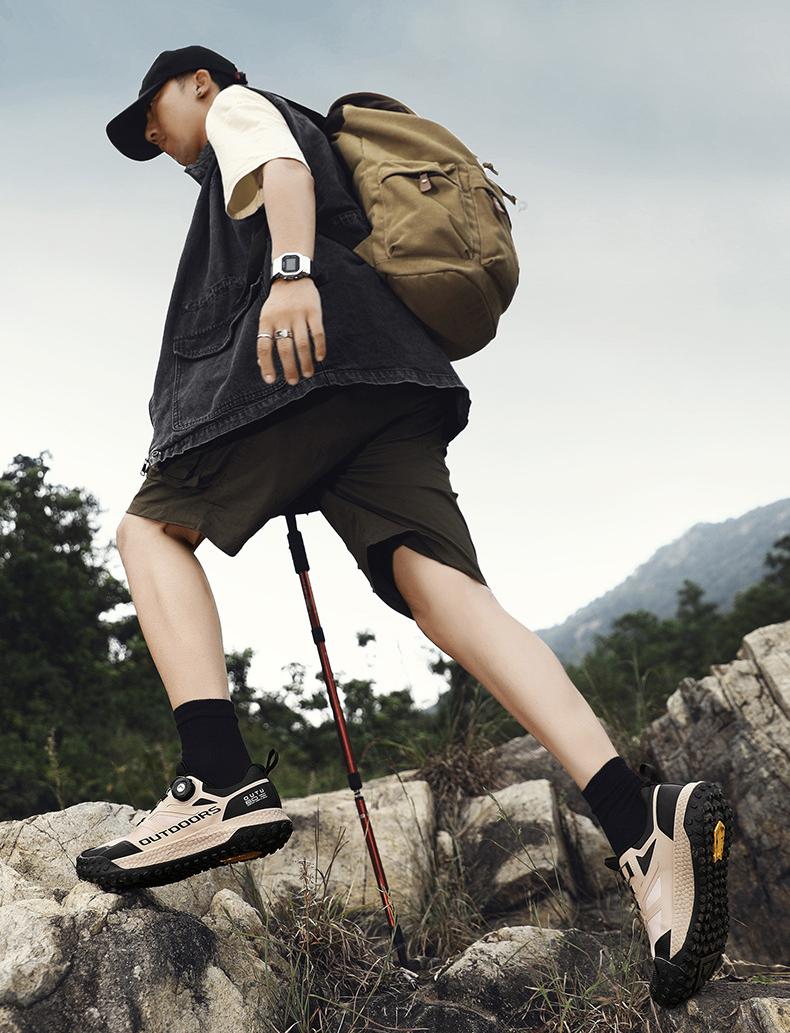 Wildking Herren Wasserdichte Wanderschuhe mit Automatik-Schnalle – Mid-Cut Modell A5001