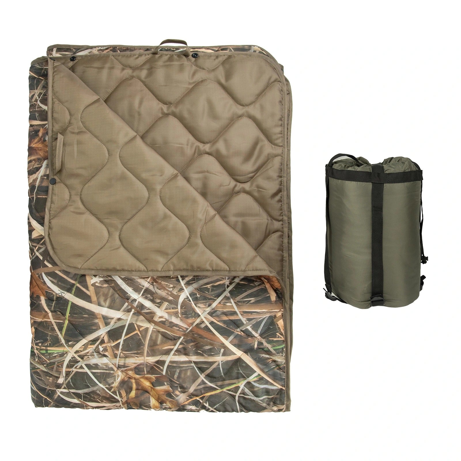 WildKing Multifunktionale Camouflage Picknick- und Campingdecke – Praktisch, Wasserabweisend & Leicht