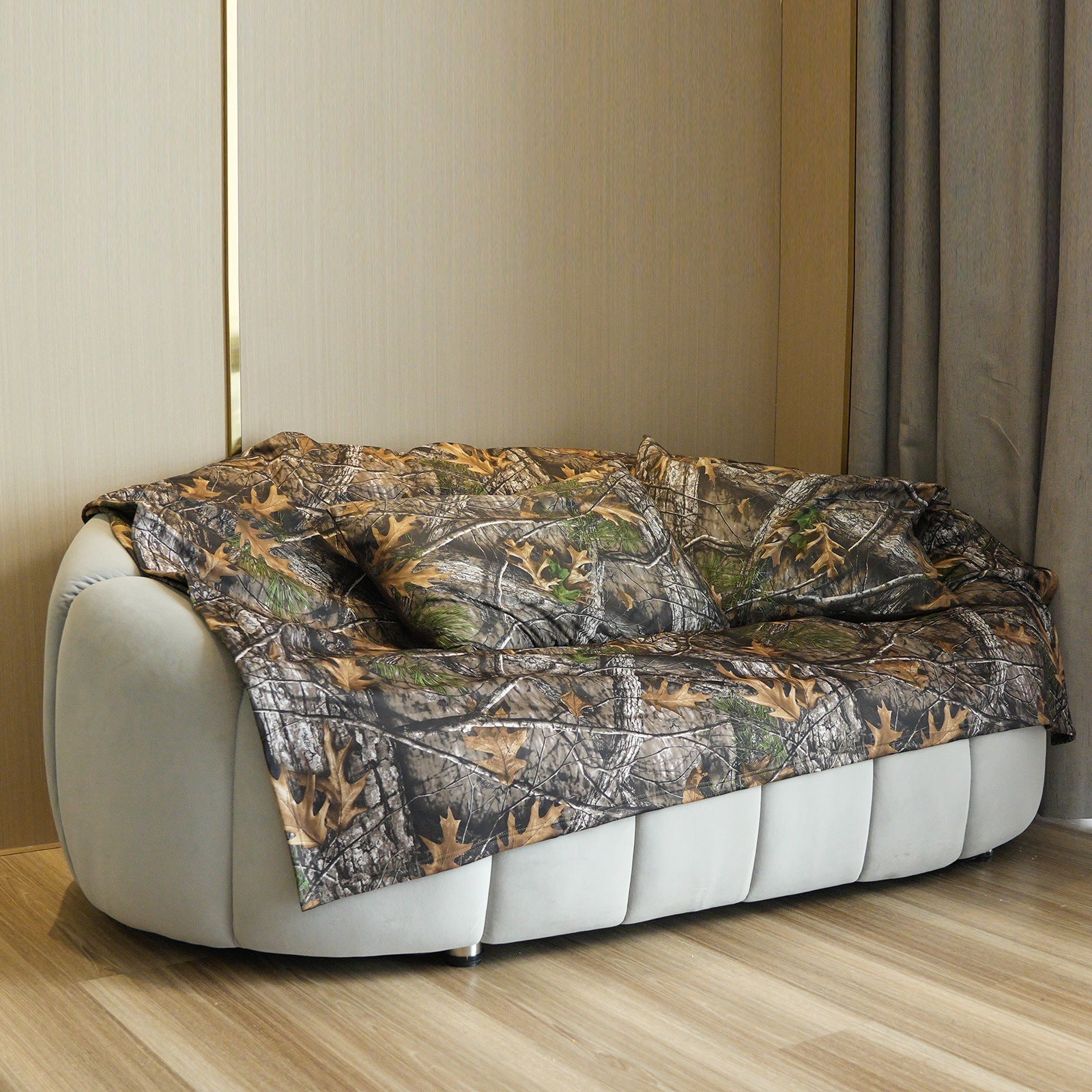 WildKing T11 Outdoor Camouflage Fleecedecke – Dicke, Wärmende Decke für Camping, Jagd & Outdoor